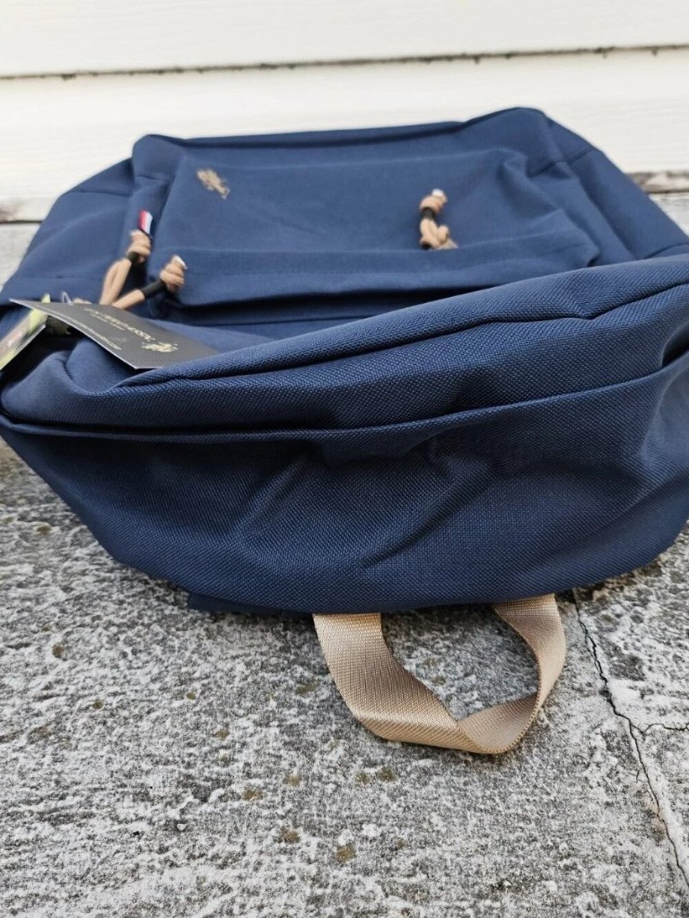 US Polo Assn. 18" Backpack School Bag Blue Solid Core Backpack NWT - Picture 4 of 9